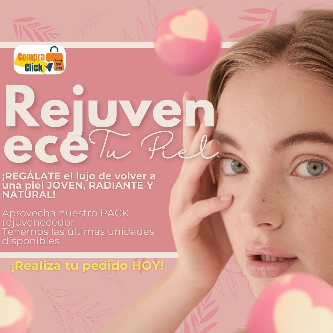 Kit ANTI-EDAD Rejuvenecimiento Facial + Serum GRATIS 🎁